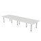 Skutchi Designs 45 in W, 120 in L, 29 in H, Engineered Wood Top, White HAR-REC-48119-PT-WC - alternate 1